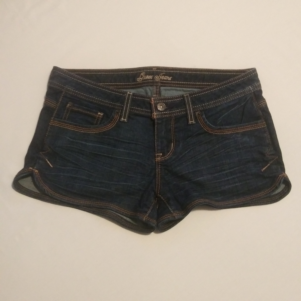Guess Jeans dark wash 5 pocket denim shorts